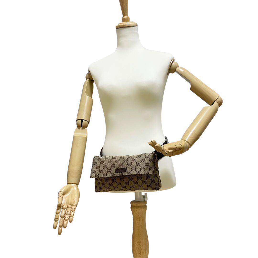 GUCCI グッチ ウエストポーチ　GGキャンバス　ボディバッグ　146304