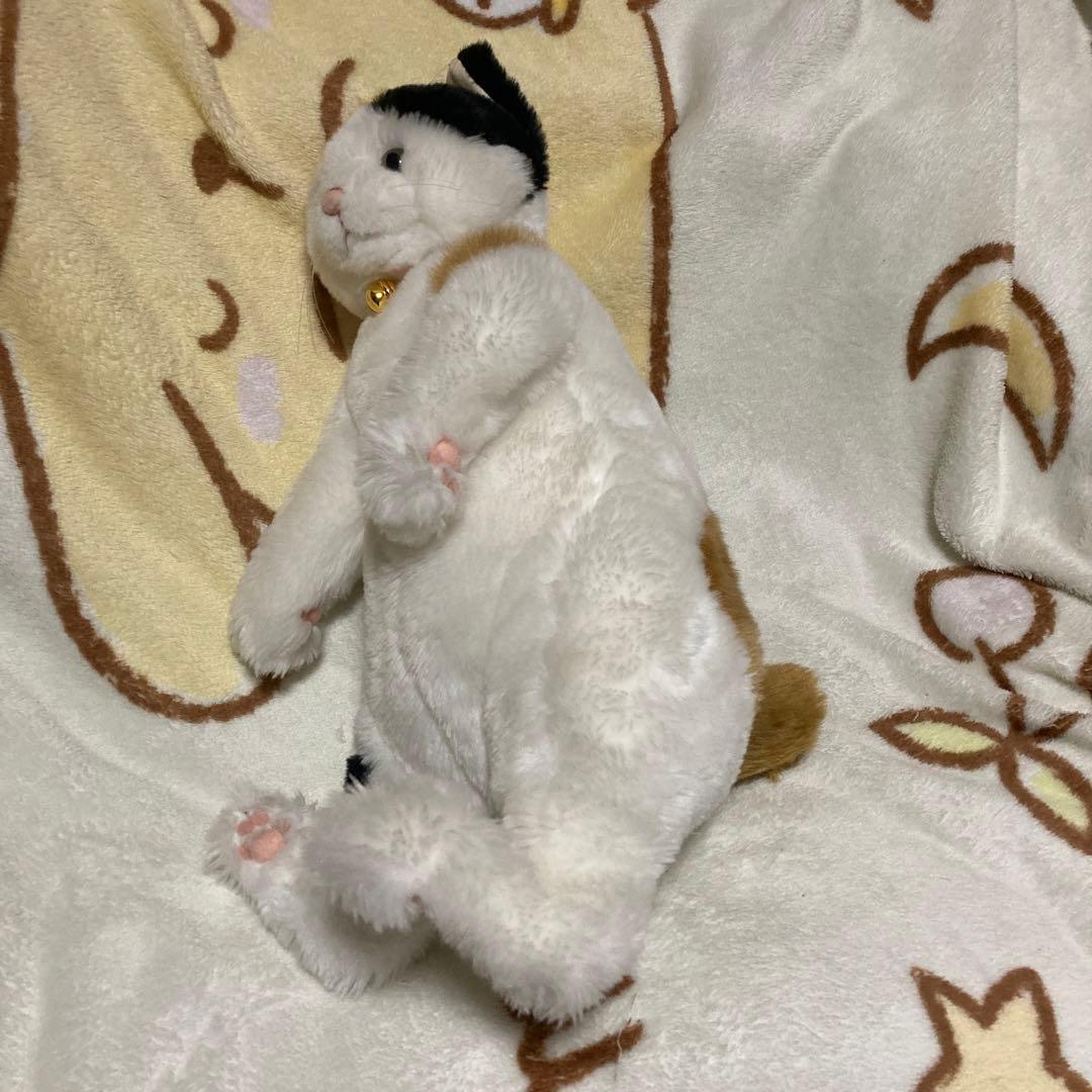 cuddly カドリー　小春　鈴ハートの穴　三毛猫　ぬいぐるみ　中古品