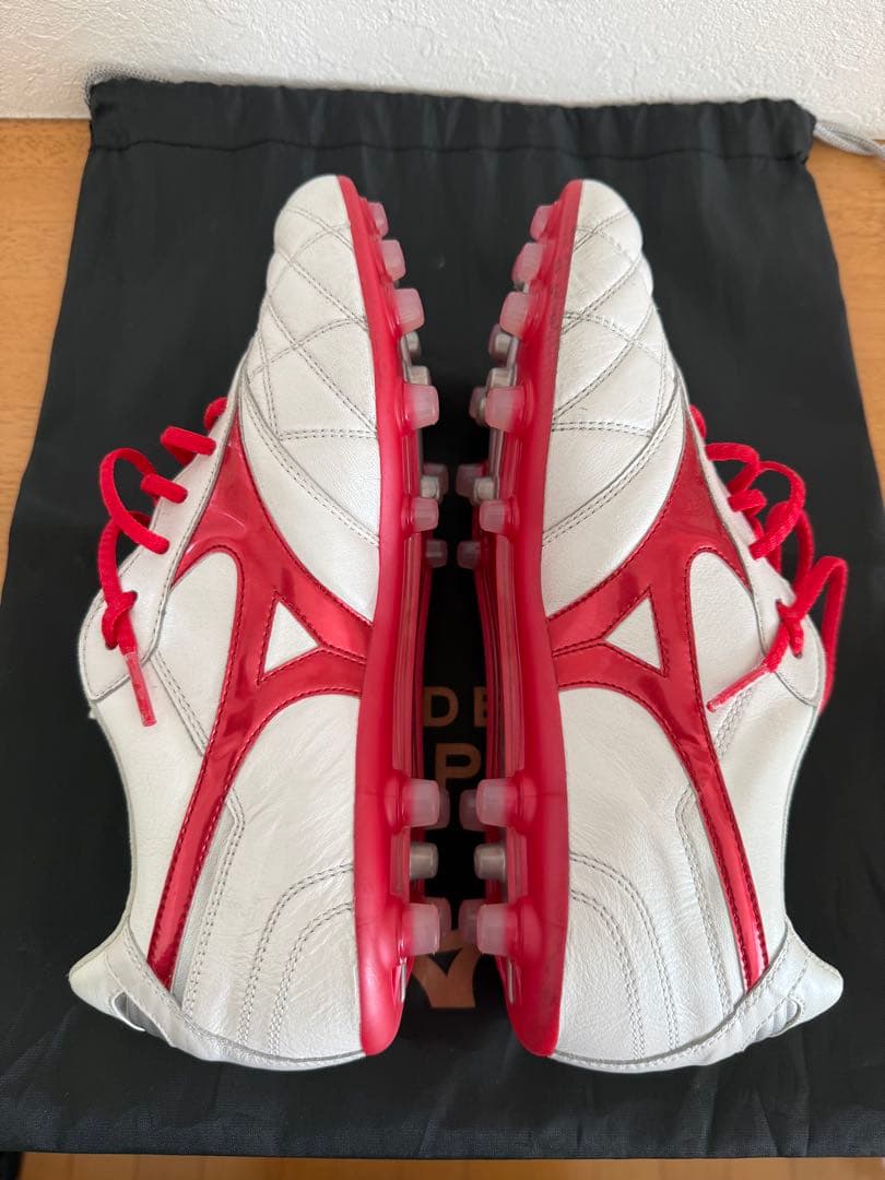 Mizuno サッカーシューズ モレリアII JAPAN AG ホワイト/レッド