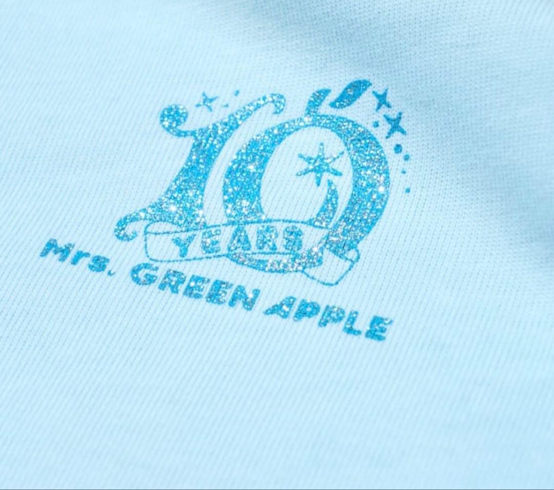 ミセスグリーンアップル　フィヨルド　クリスタルTシャツ/ ライトブルー　Mサイズ