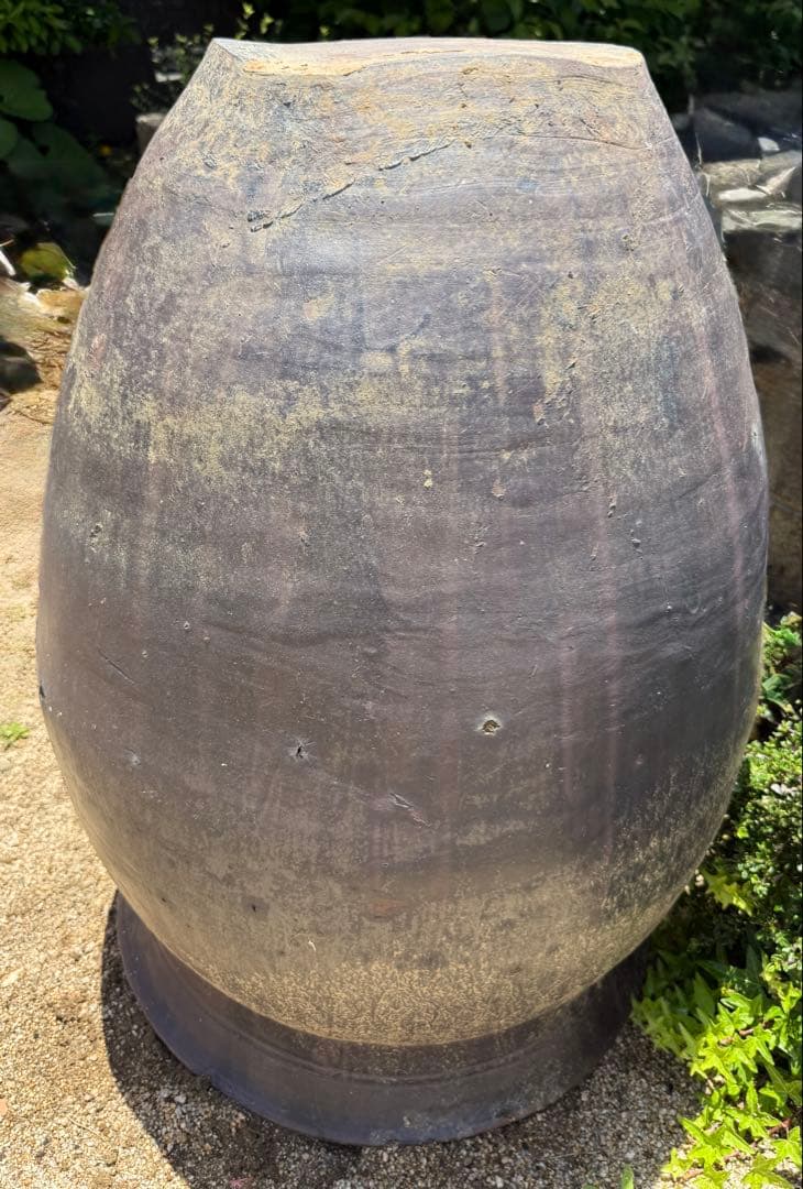 ツボ　メダカ　睡蓮　庭　壺　風情　陶器製 鉢 大甕　甕　水甕　水瓶　インテリア