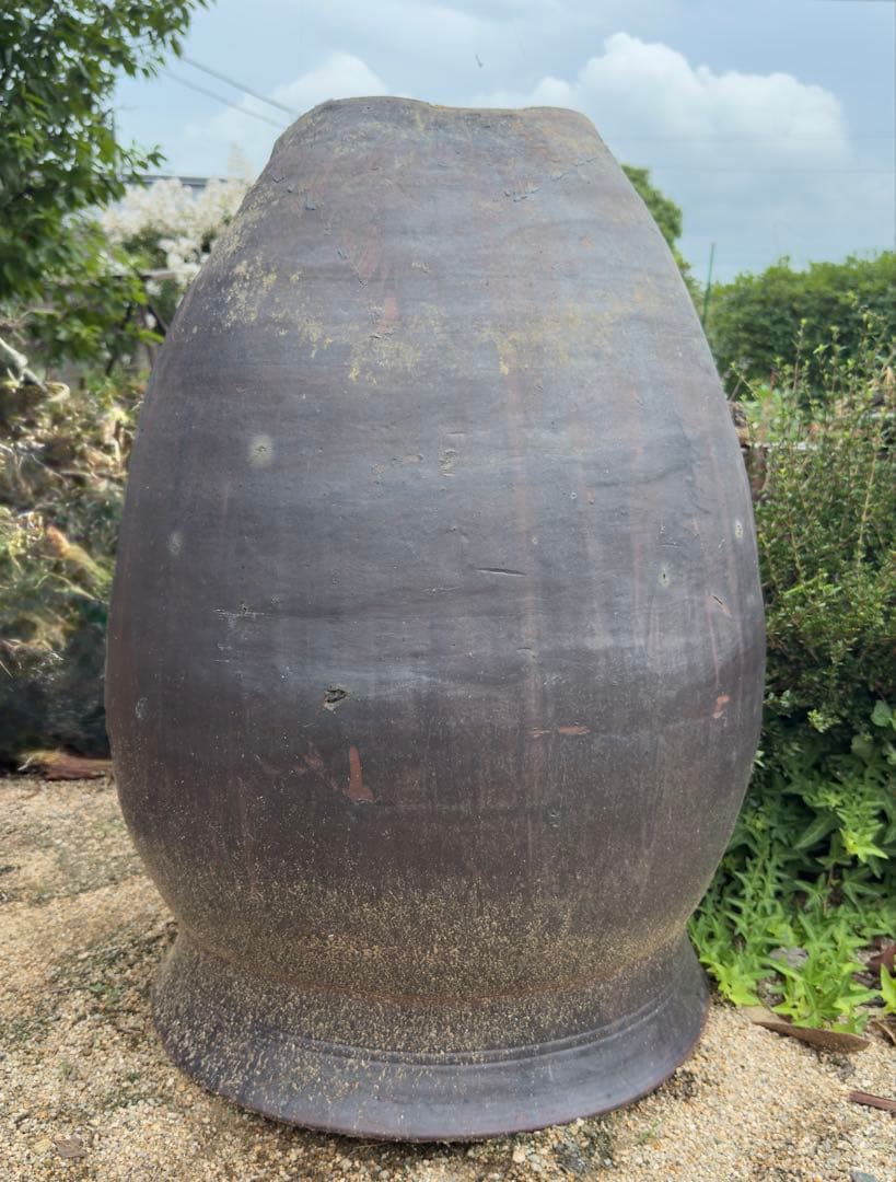 ツボ　メダカ　睡蓮　庭　壺　風情　陶器製 鉢 大甕　甕　水甕　水瓶　インテリア