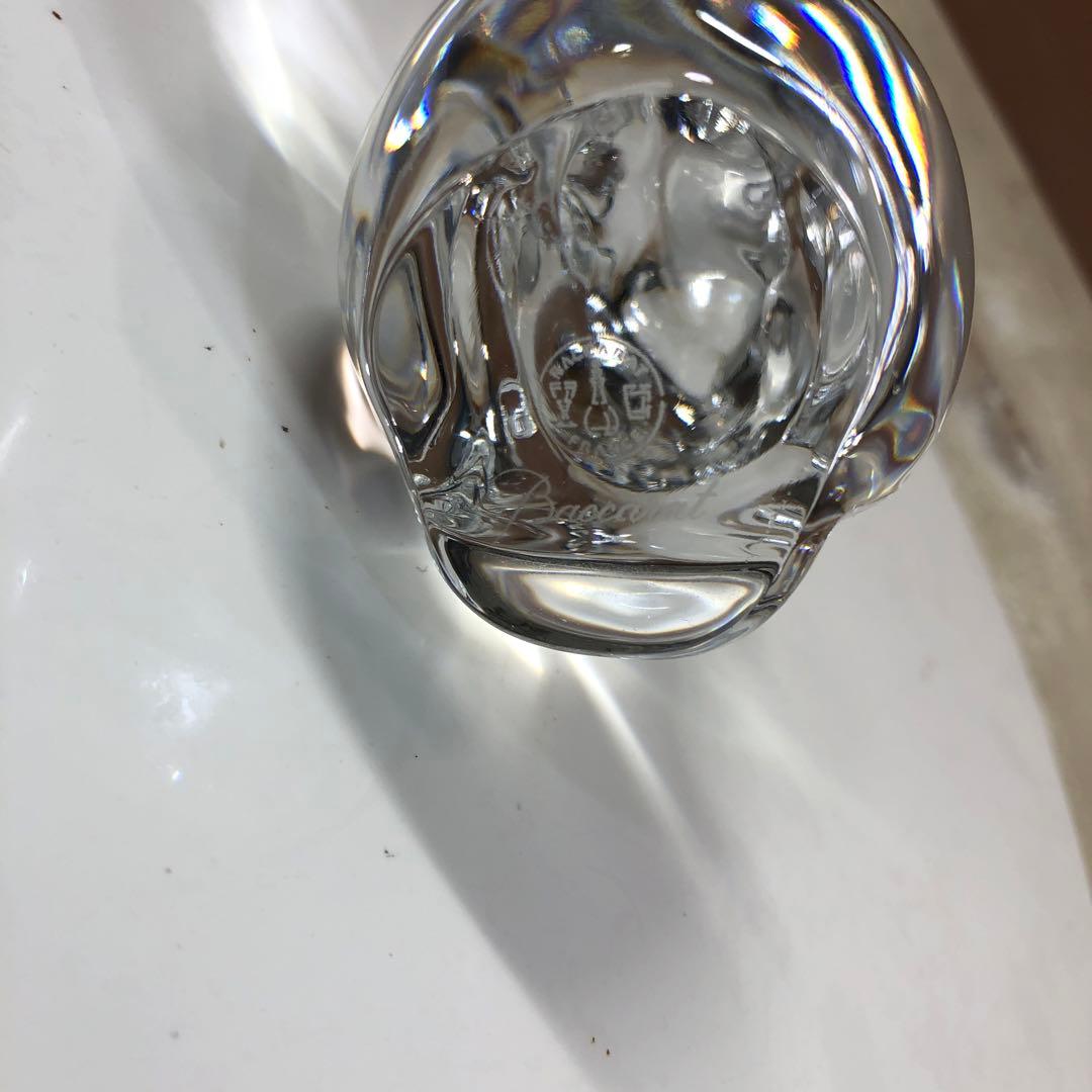 Baccarat ガラス製ネズミの置物 約11cm