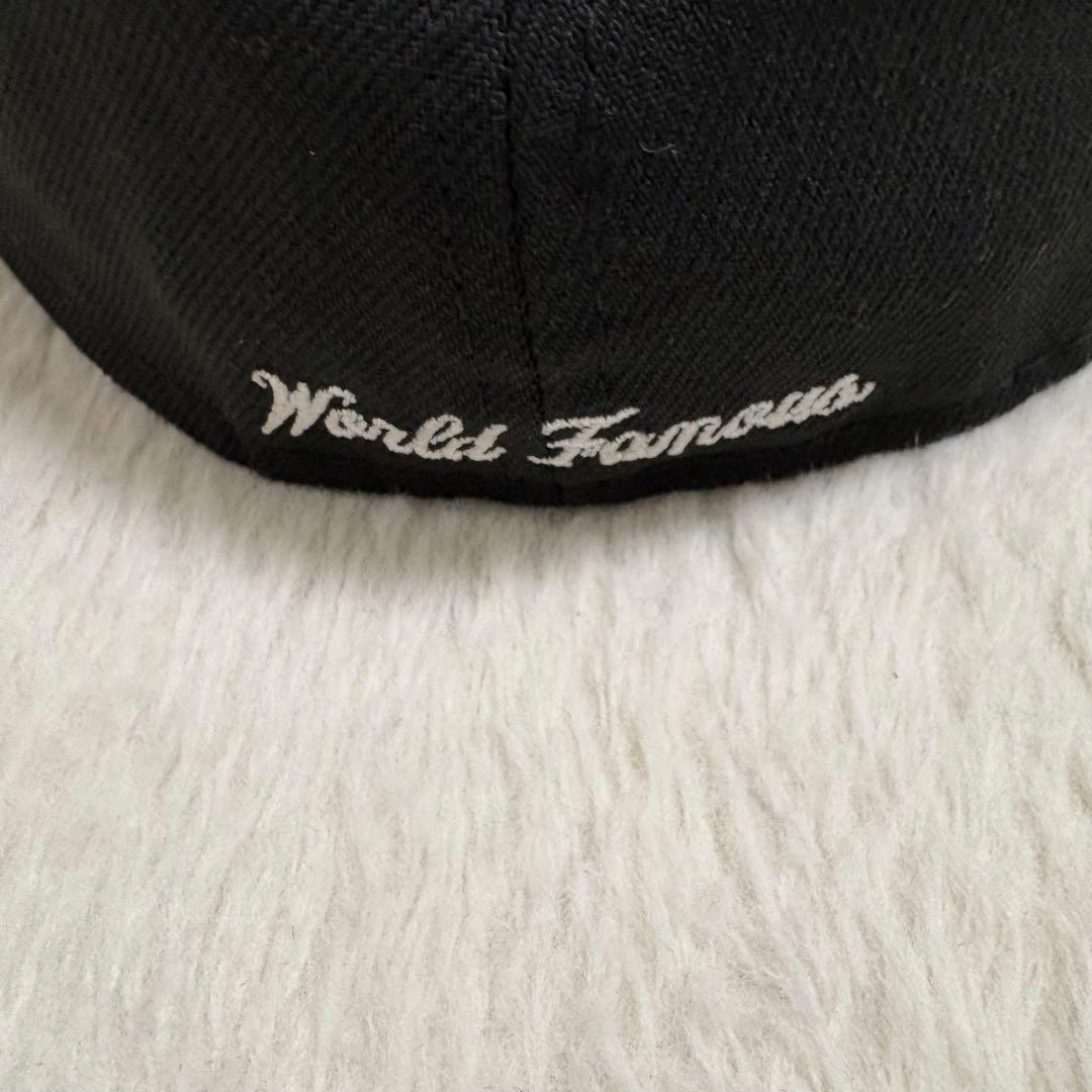 Supreme × NEW ERA ボックスロゴ 6パネルcap 黒 7と5/8