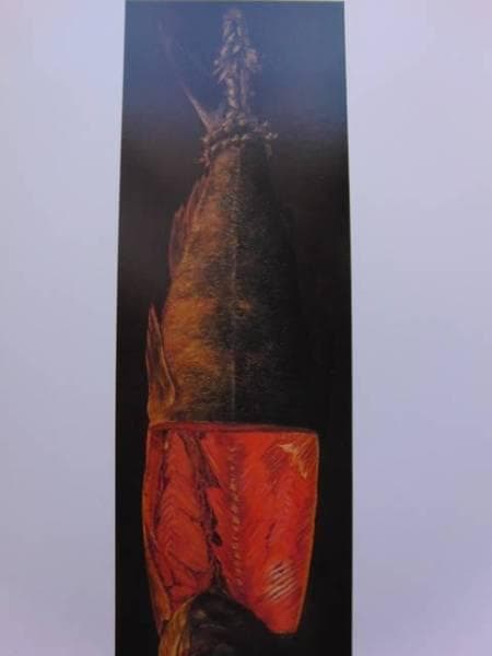 高橋 由一 、川鱒図、希少な額装用画集画、状態良好