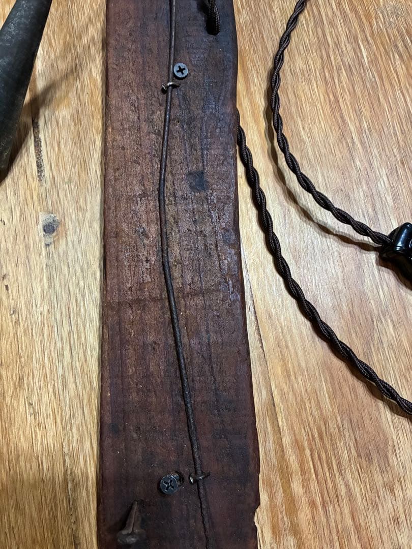 古道具 壁掛けライト 古材 照明 古雑貨 シャビー