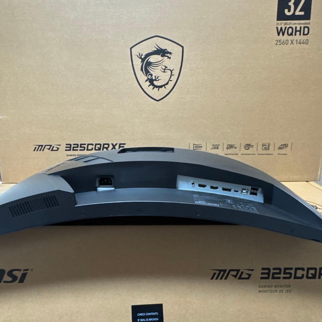 MSI 31.5インチ WQHD 280Hz 湾曲ゲーミングモニター