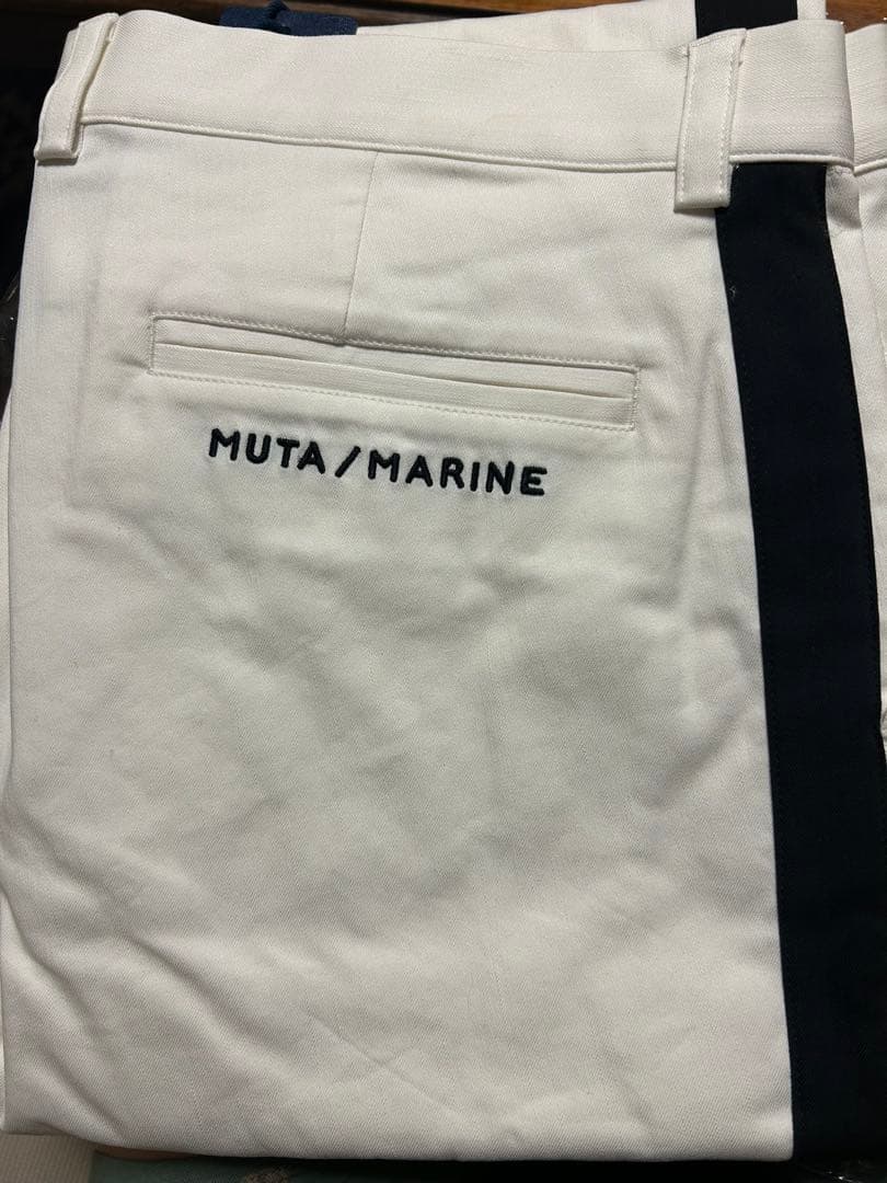 MUTA/MARINE ゴルフパンツ サイズ8 ホワイト （長ズボン）