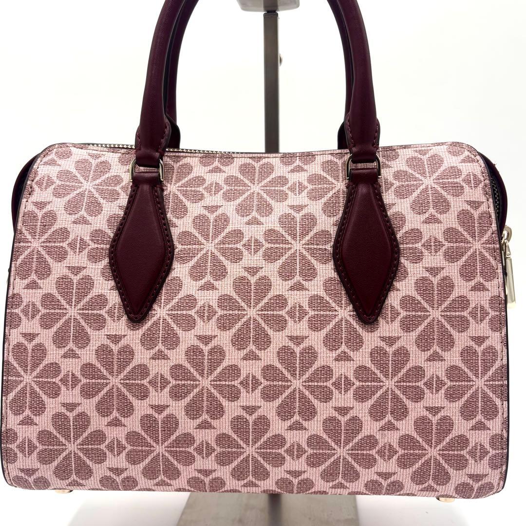 ま*ゆ様 最終価格✨美品✨Kate Spade 花柄 pvc レザー ジャガード