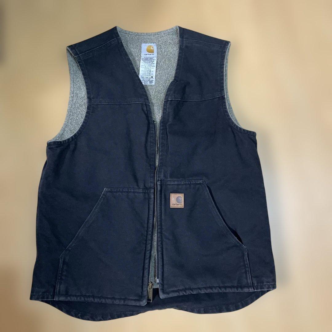 Carhartt ブラックベスト M ヴィンテージ　古着　ダックベスト
