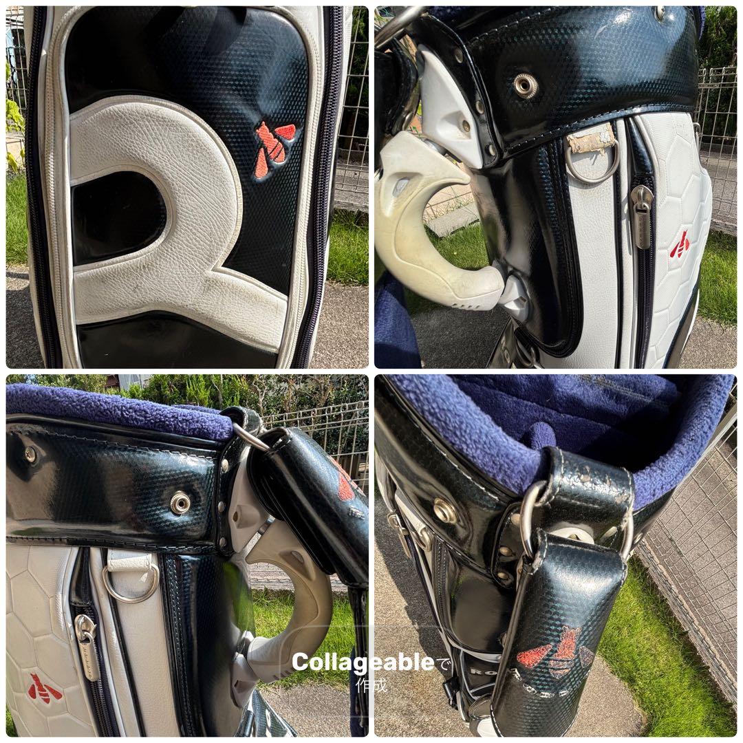 【8/6迄限定】RODDIO ゴルフバッグ・キャディバッグ ホワイト・ネイビー