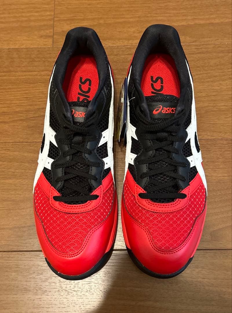 【新品未使用】asicsアシックス ウィンジョブ ローカット 安全靴 赤黒