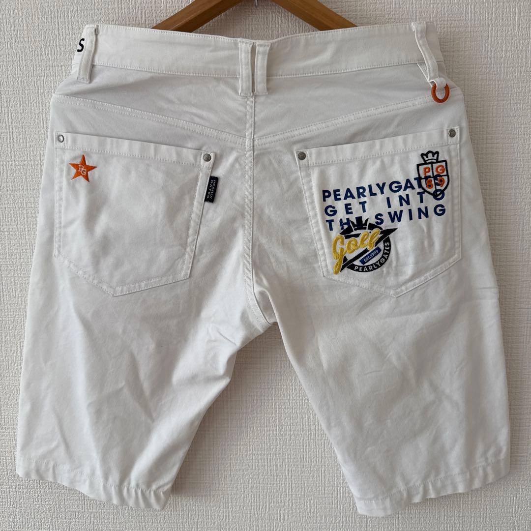 パーリーゲイツ　ハーフパンツ　短パン　白　ホワイト　3 S