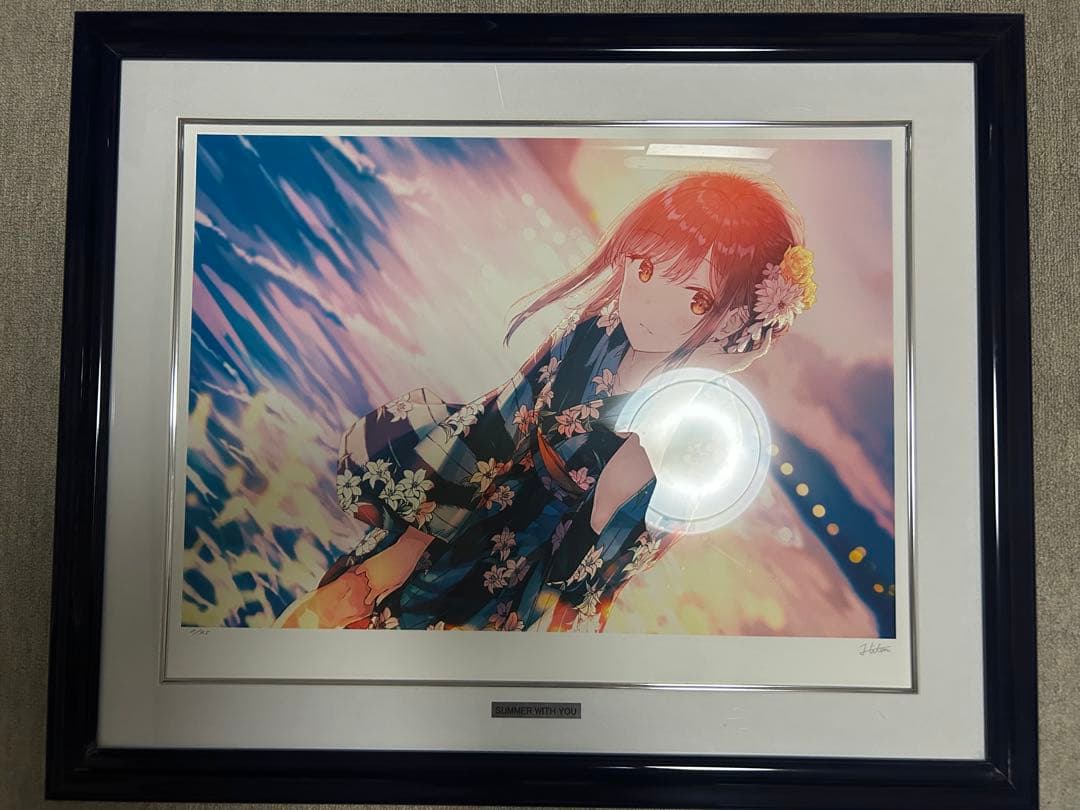 版画 Hiten「SUMMER WITH YOU」保証書つき アールビバン