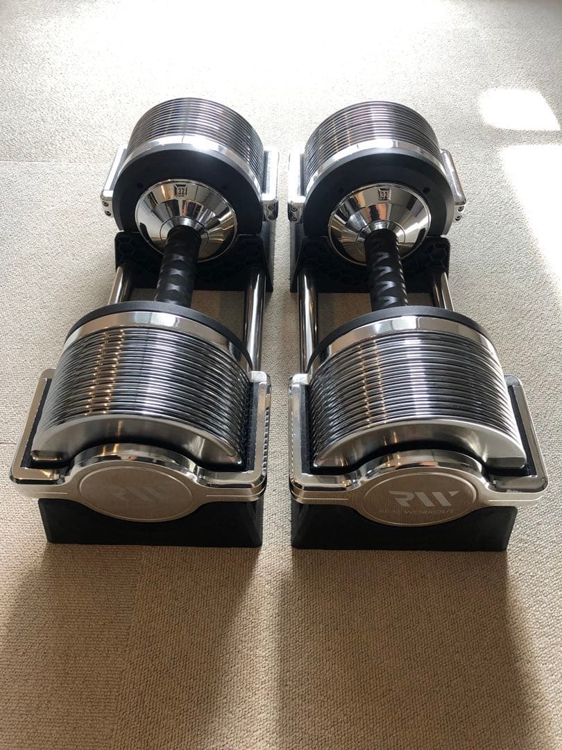 【新品未使用】可変式ダンベル 3kg-32kg 2個セット