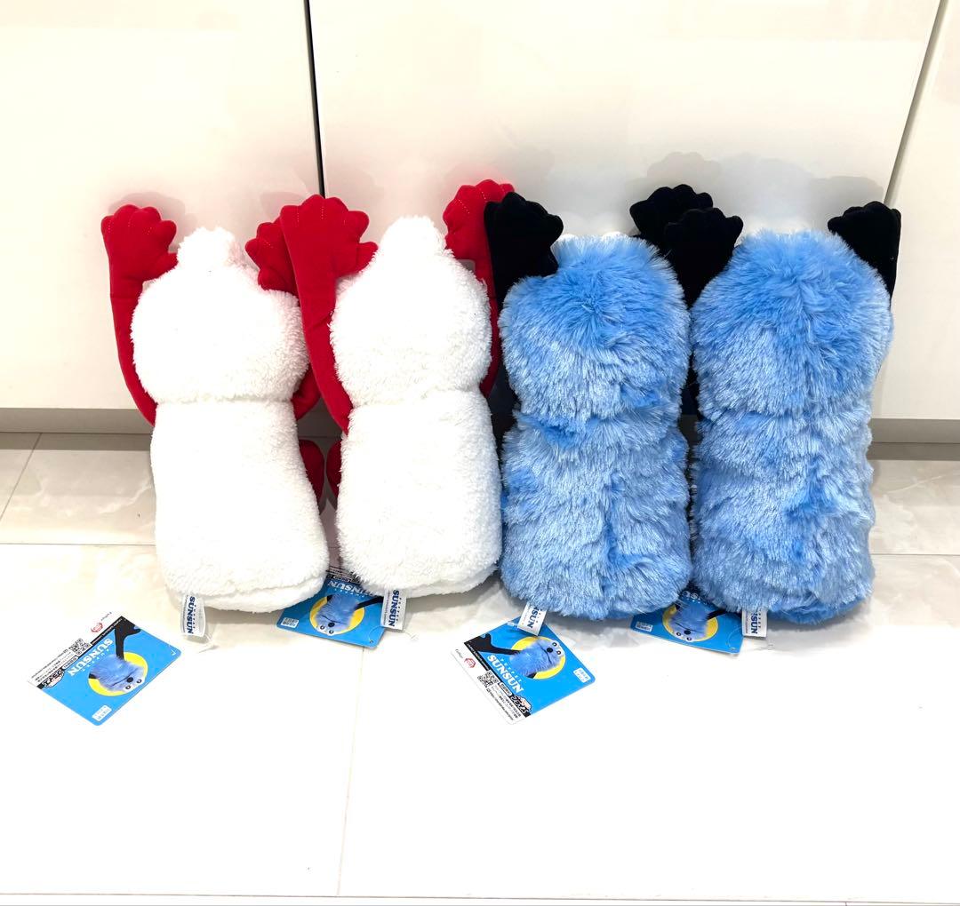 パペットスンスン　おすわりbigぬいぐるみWA!　スンスン ノンノン 4個セット