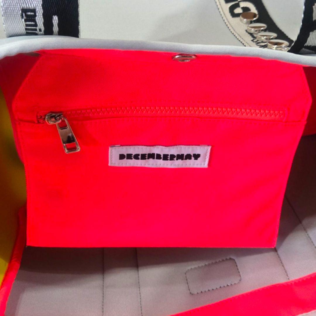 【新品】DECEMBERMAY 　ゴルフ　トートバッグ　グレー　ポップ　大容量