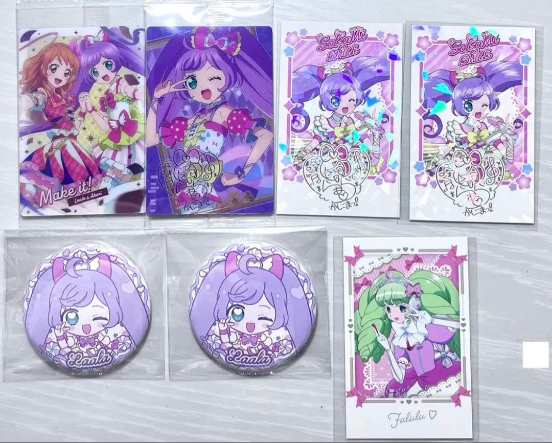 プリパラ らぁら きゃらっぴん 缶バッジ プリパシャ ウエハース 入場者特典