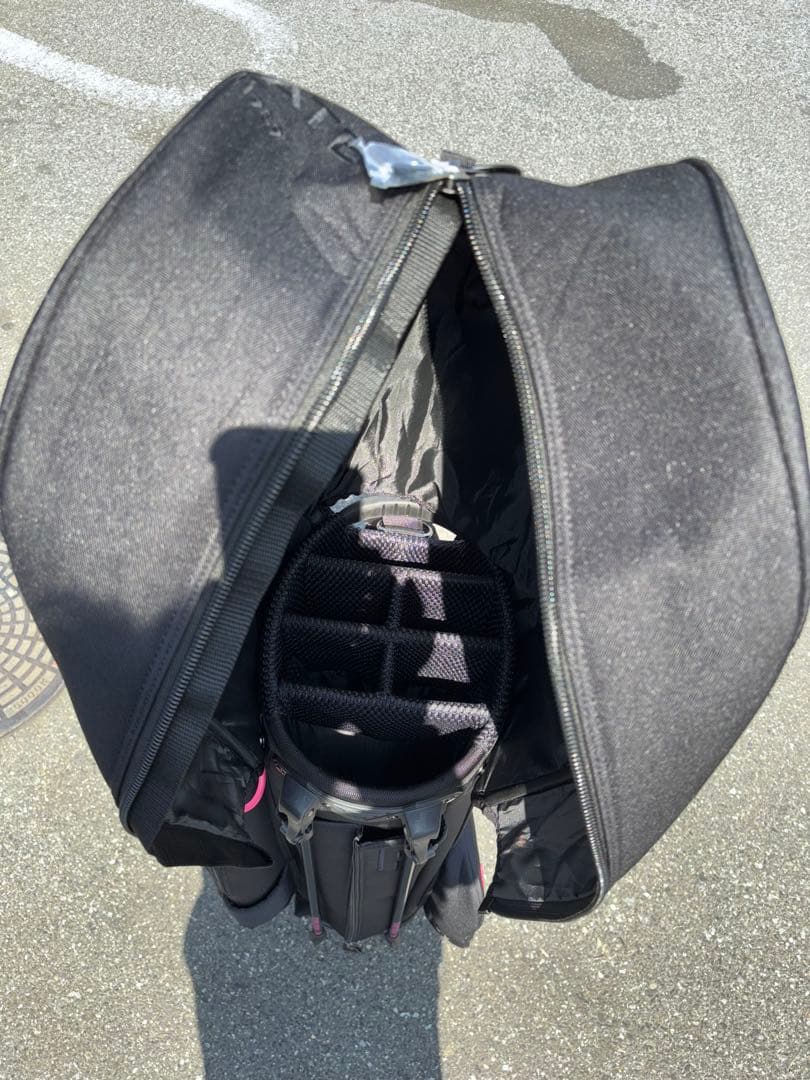 （美品）パーリーゲイツ、ペイントロゴシリーズ、キャディバッグ、ユニセックス