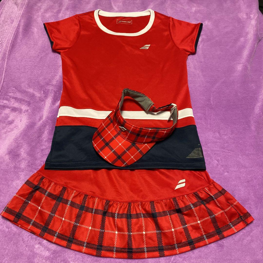 バボラテニスウェアシャツスコートバイザー　Mサイズ