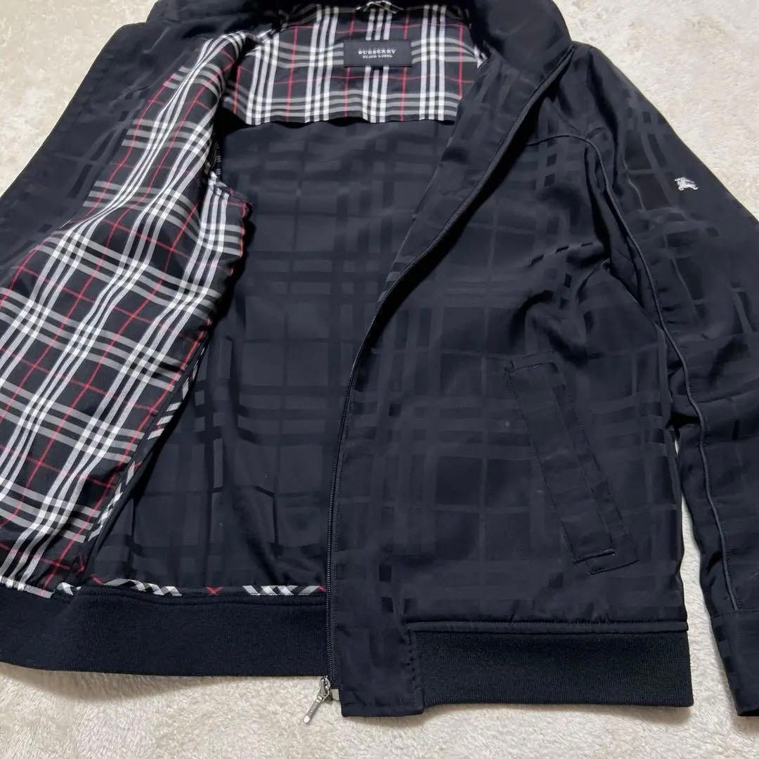 美品 バーバリー ブラックレーベル 2way シャドー チェック ブルゾン L