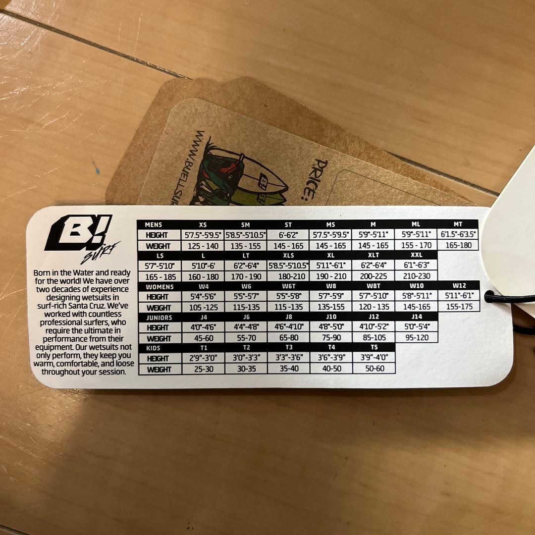 BUELL ウェットスーツ フル3×2 サイズ/ST