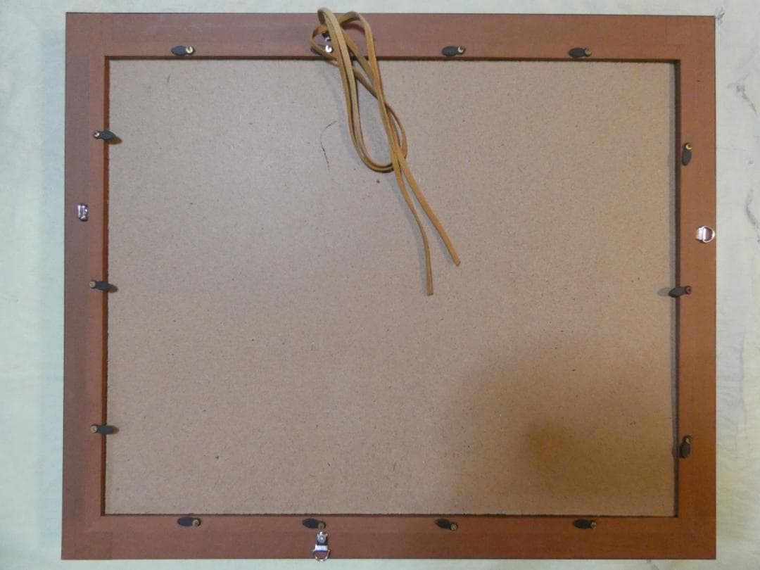 パ*ん様 油絵　額付き　山下清　 F6 【　花火　】手描き