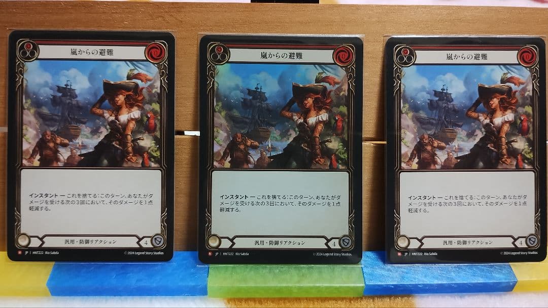 Flesh and Blood 嵐からの避難 3枚セット FaB