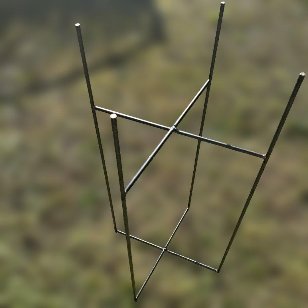 チプラスタジオ金属製シンプルテーブル