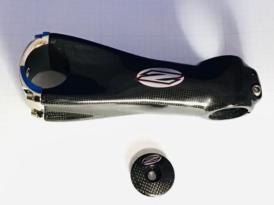 デッドストック ZIPP 145 カーボン製 ステム 130mm ヘッドカバー付