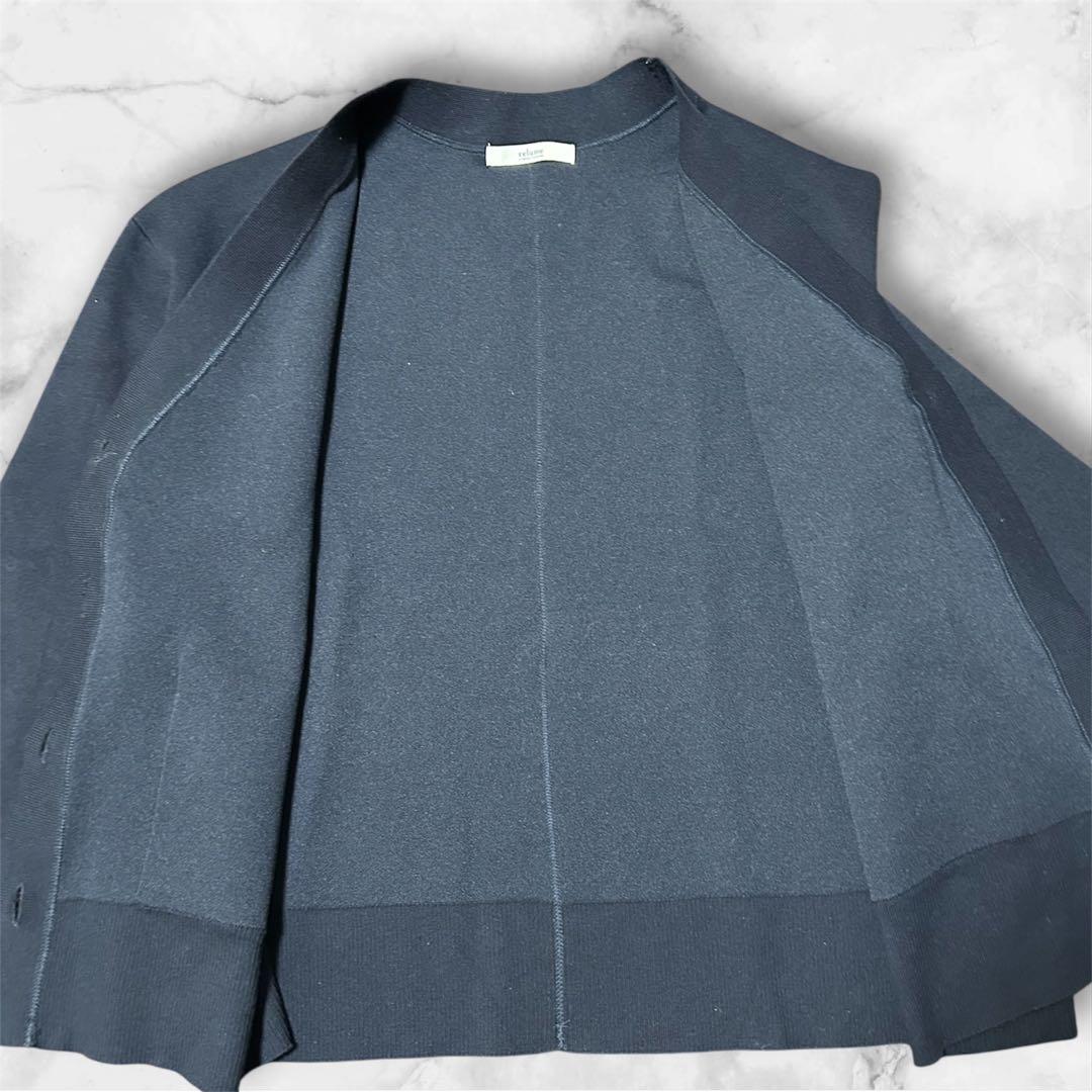 人気ジャーナルスタンダードレリュームコットンカシミヤミックスダブルニットVネック