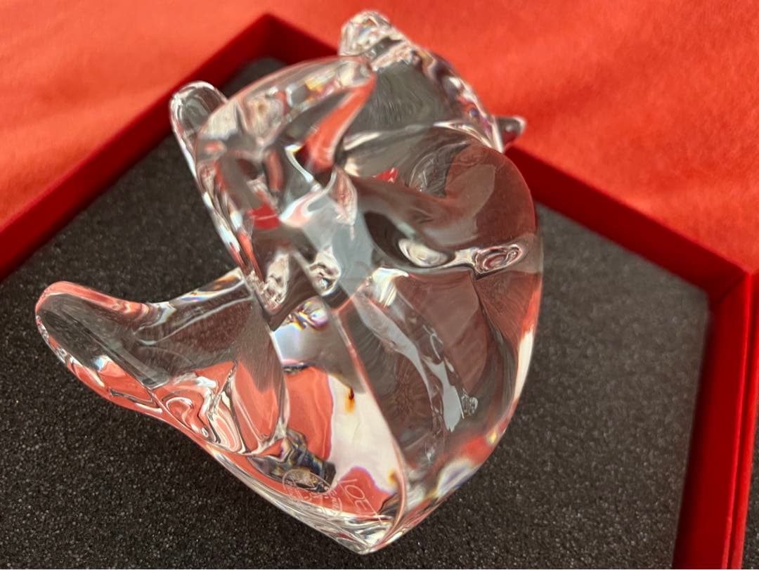 ❤️彫刻家作品❤️BACCARAT LOET クマ親子　動物　フィギュリン