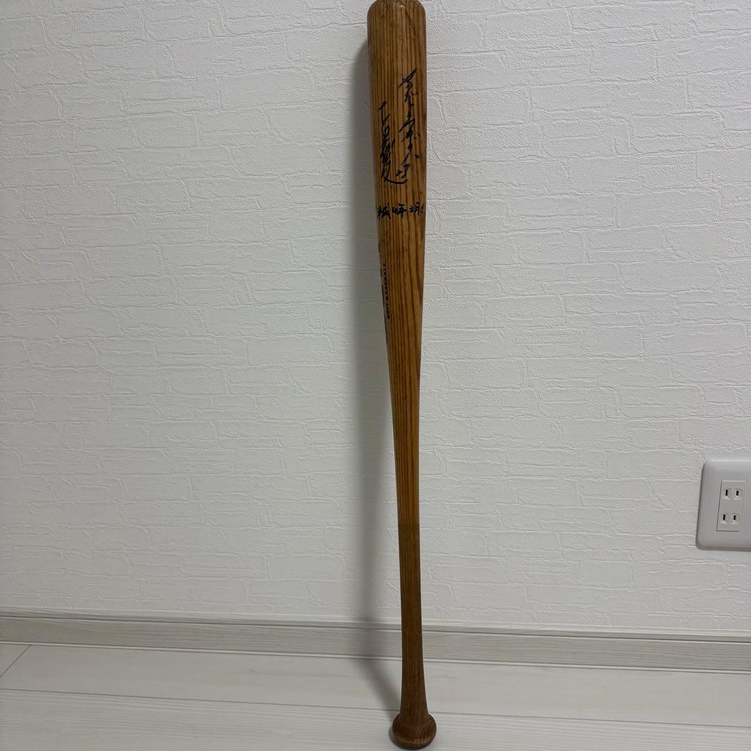 古田敦也 サイン入りバット 実使用 ZETT ヤクルトスワローズ 90s