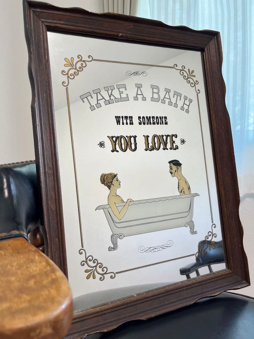 ヴィンテージ　壁掛け　ミラー　鏡