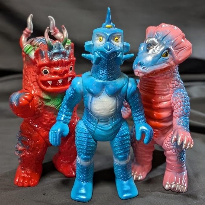 ウインダム＆ミクラス＆アギラ（ブルマァク復刻）ソフビフィギュア３体セット