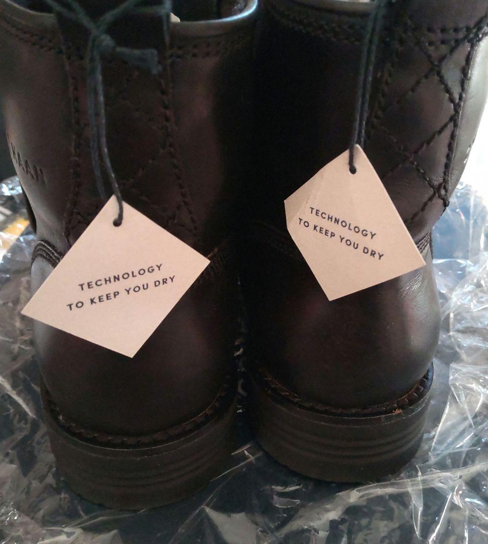 コールハーン　レースアップショートブーツ　ブラック　23.5　新品、未使用