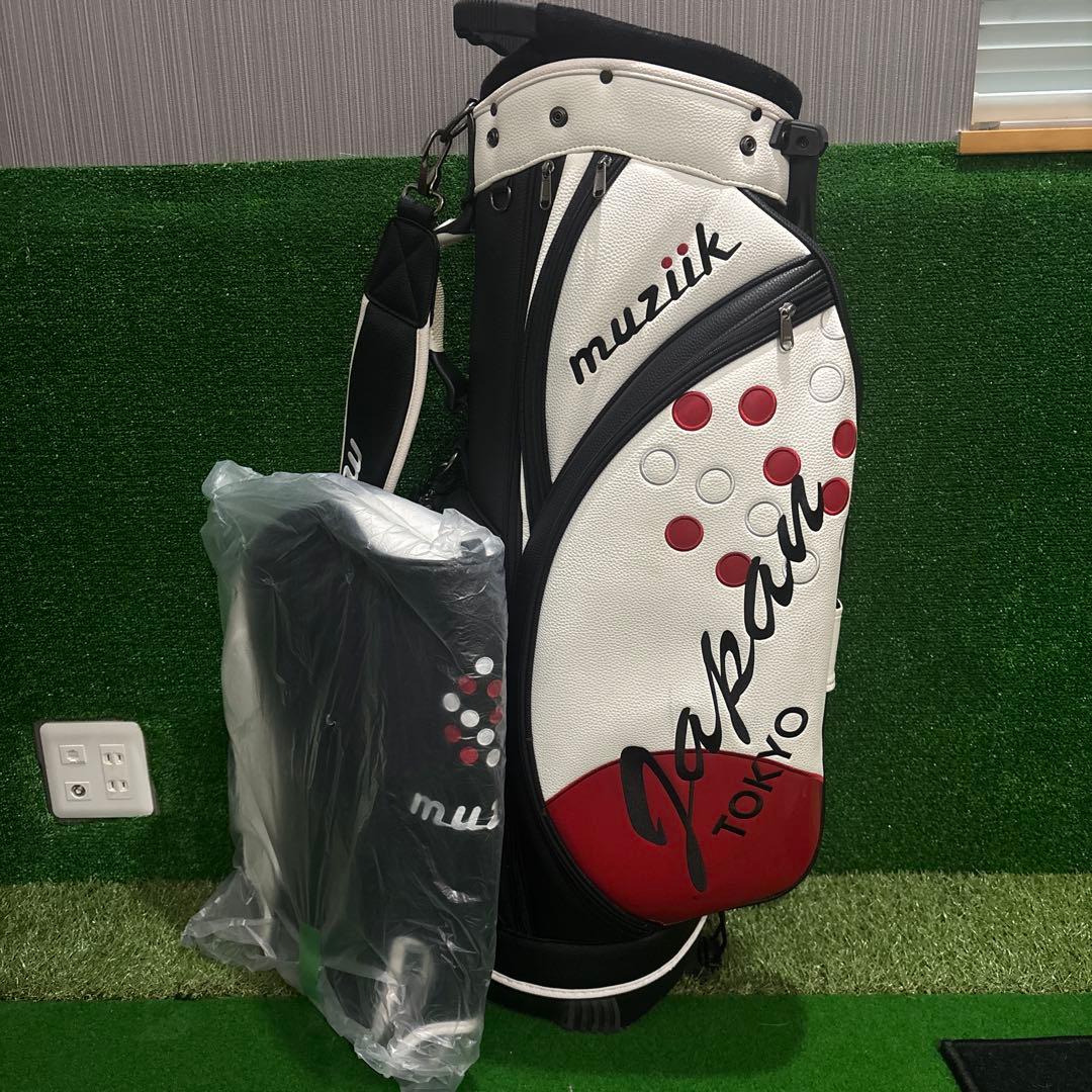 muzik キャディバッグ ヘッドカバー 付き　2020Japan
