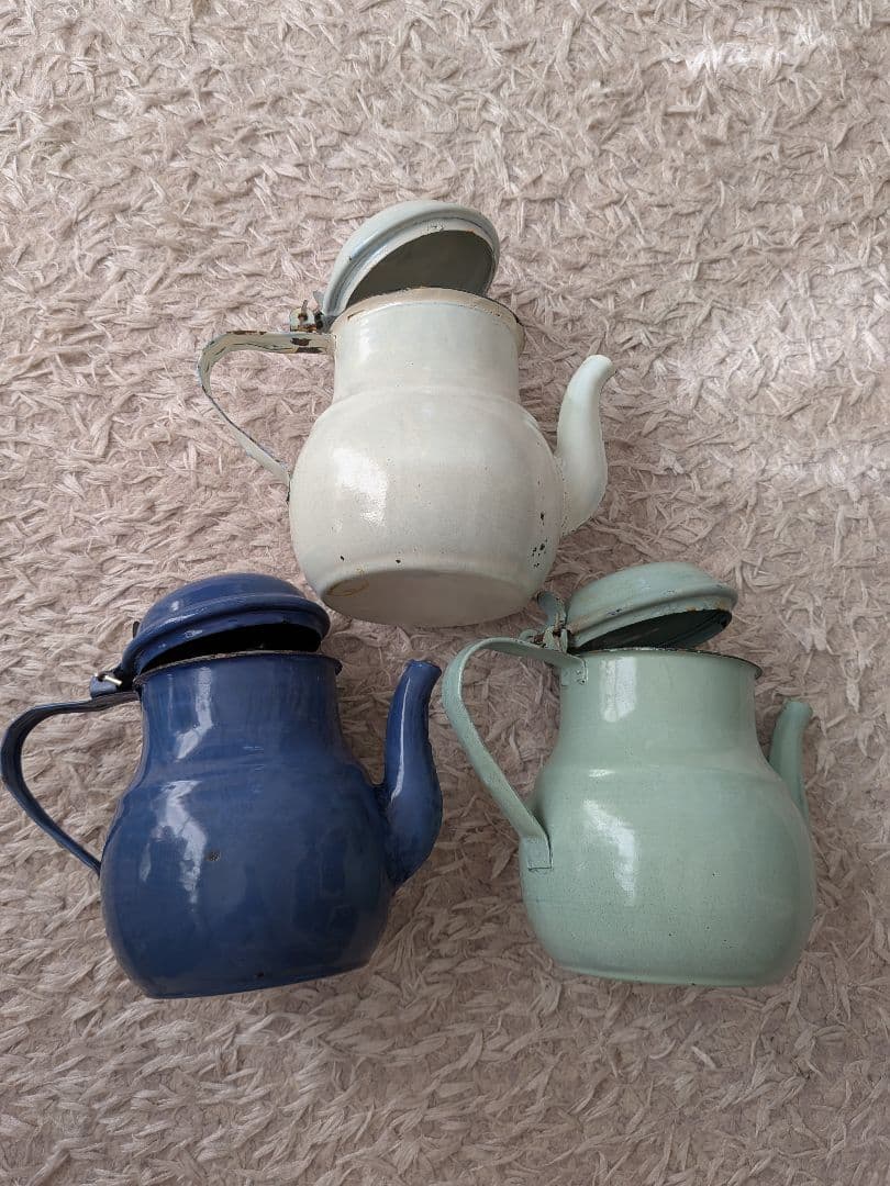 ヴィンテージ　ホーローポットセット