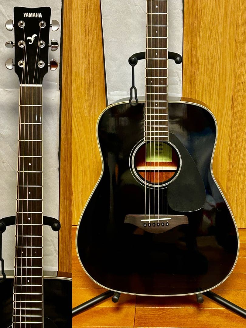 すぐ使える美品 YAMAHA FG-820 ブラック クリーニング 低弦高調整済