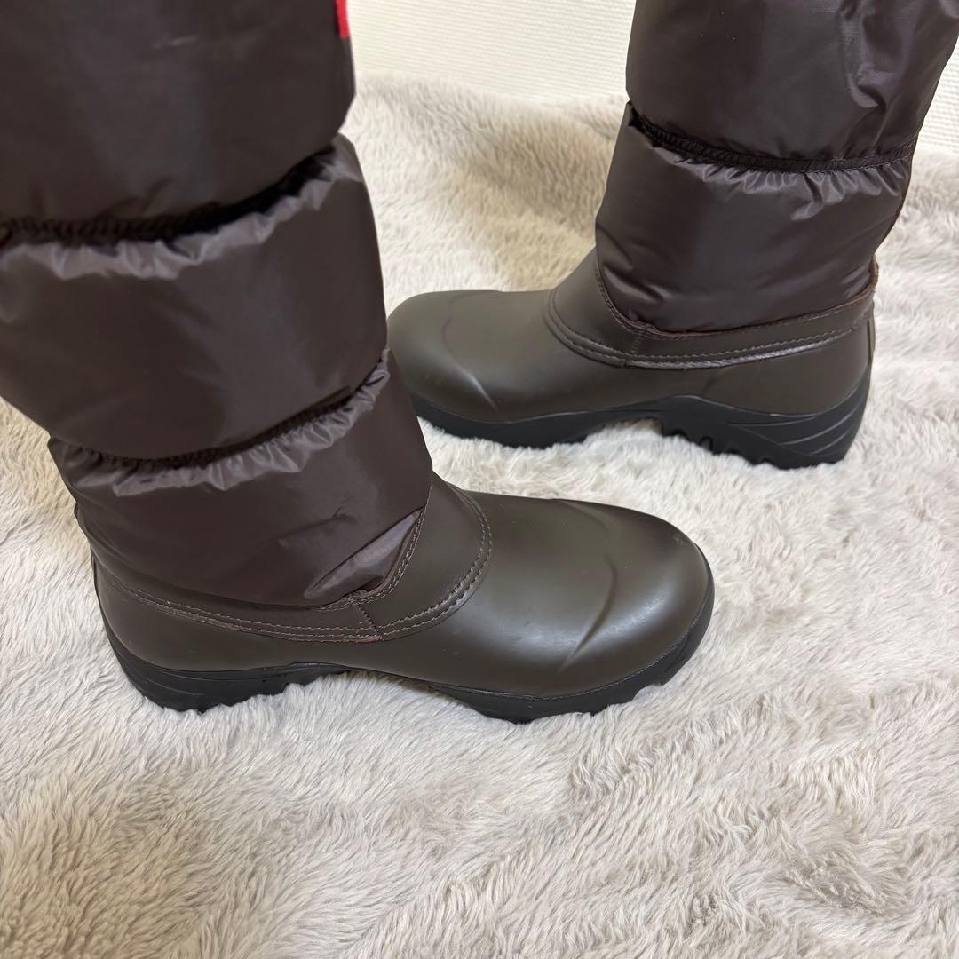 MIe さんHUNTER☆UK5スノーキルトブーツ ブラウンハンター24cm