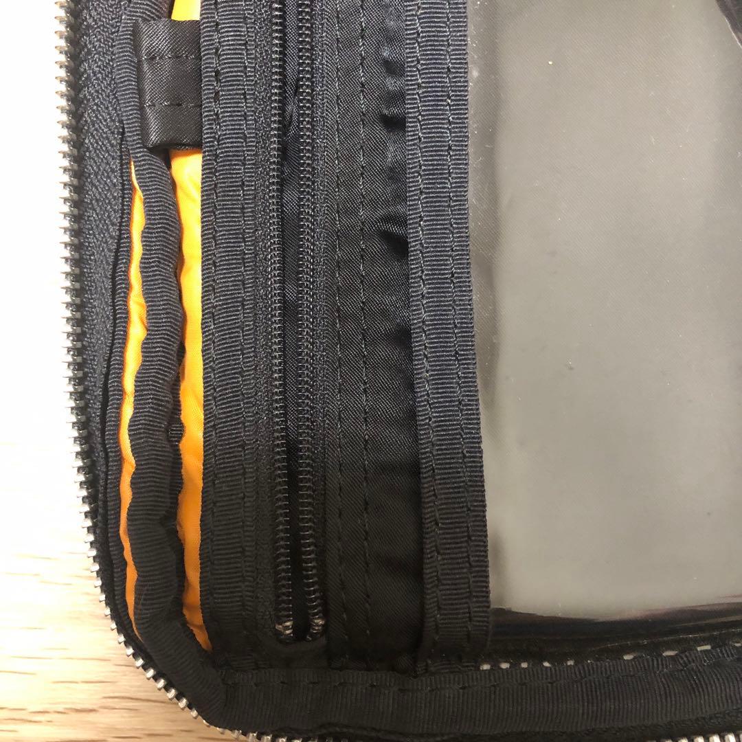 PORTER ブラックポーチ 約20cm x 13cm 手帳　システムバインダー