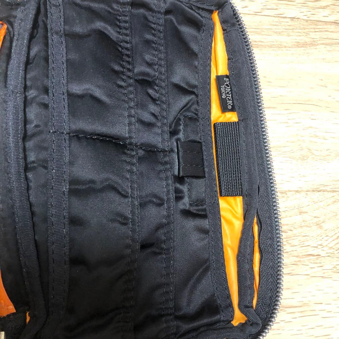 PORTER ブラックポーチ 約20cm x 13cm 手帳　システムバインダー