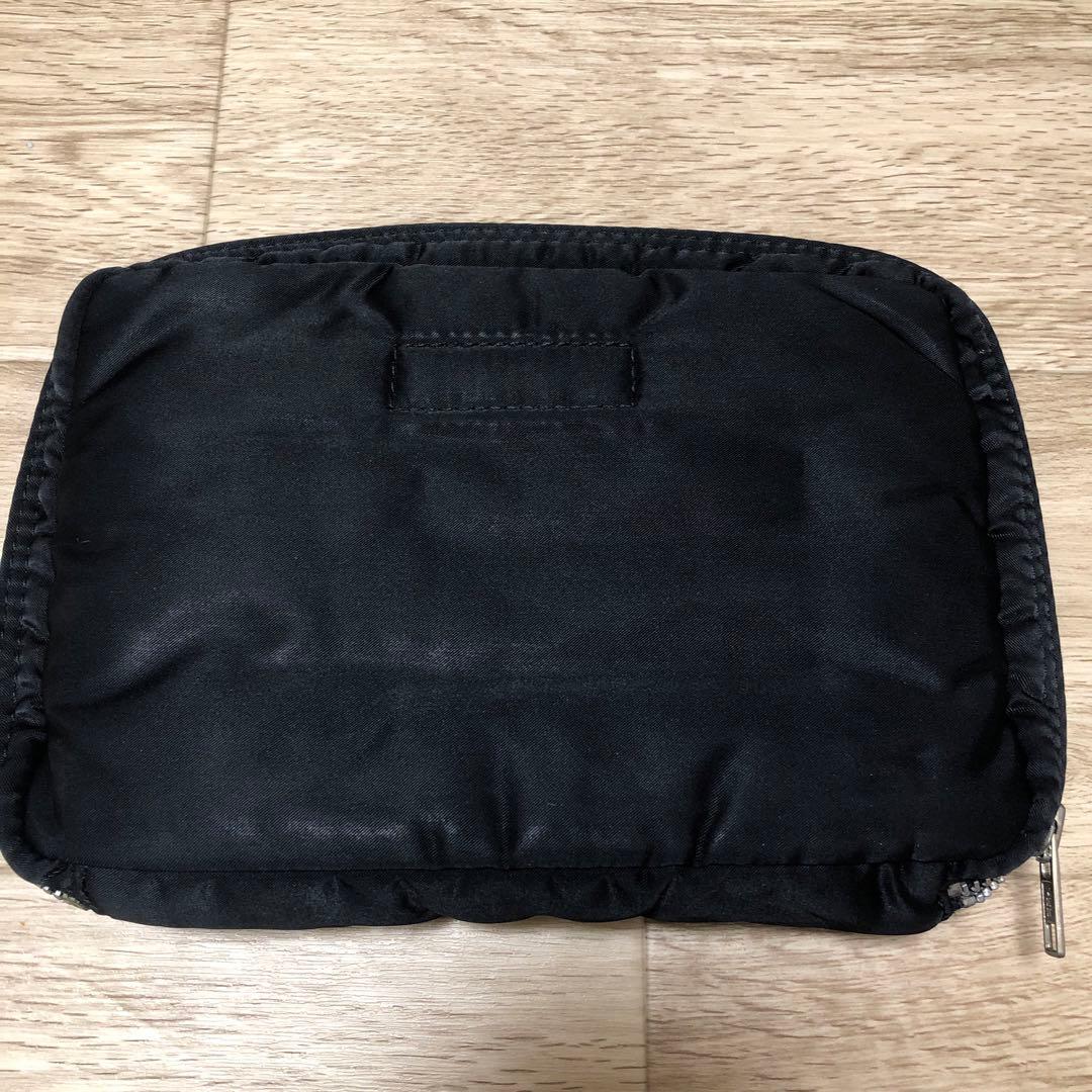 PORTER ブラックポーチ 約20cm x 13cm 手帳　システムバインダー