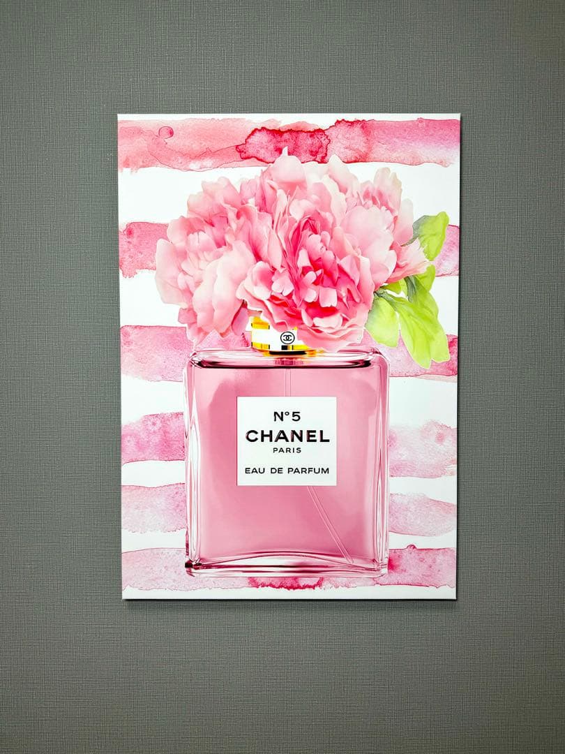 No111木枠付きキャンバスアート　ブランドアートポスター　香水　chance