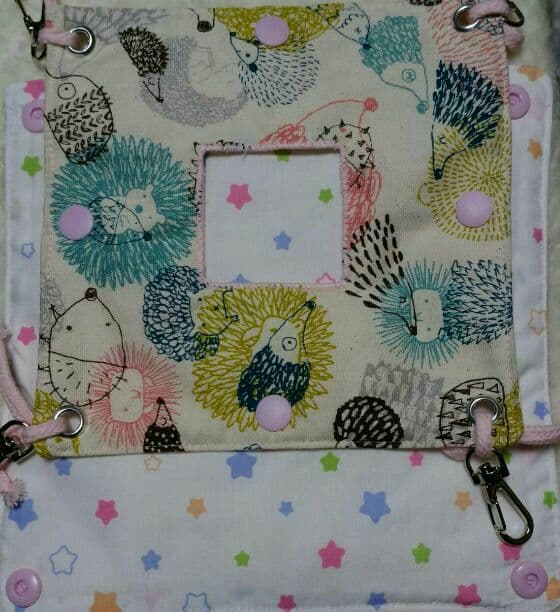 モモンガハウス(ハリネズミ柄Ver.3・ほし)  春(夏)秋仕様  1850円