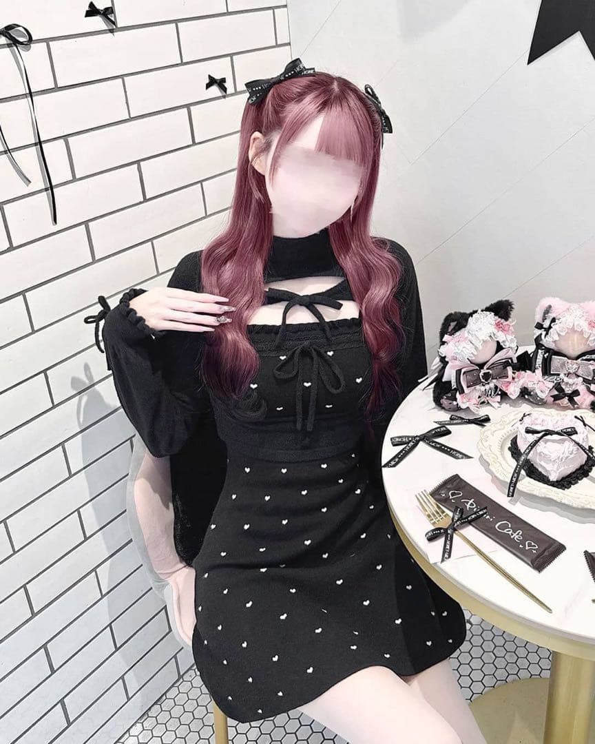 HONEYMEW ハニーミュウ ダブルリボンアンサンブルワンピース