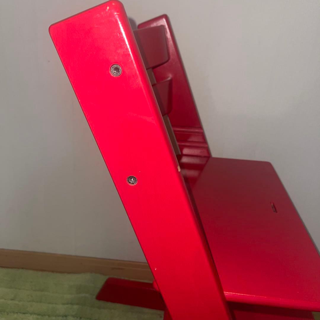 【良品】ストッケ トリップトラップ ハイチェア　レッド　S/N シリアル6