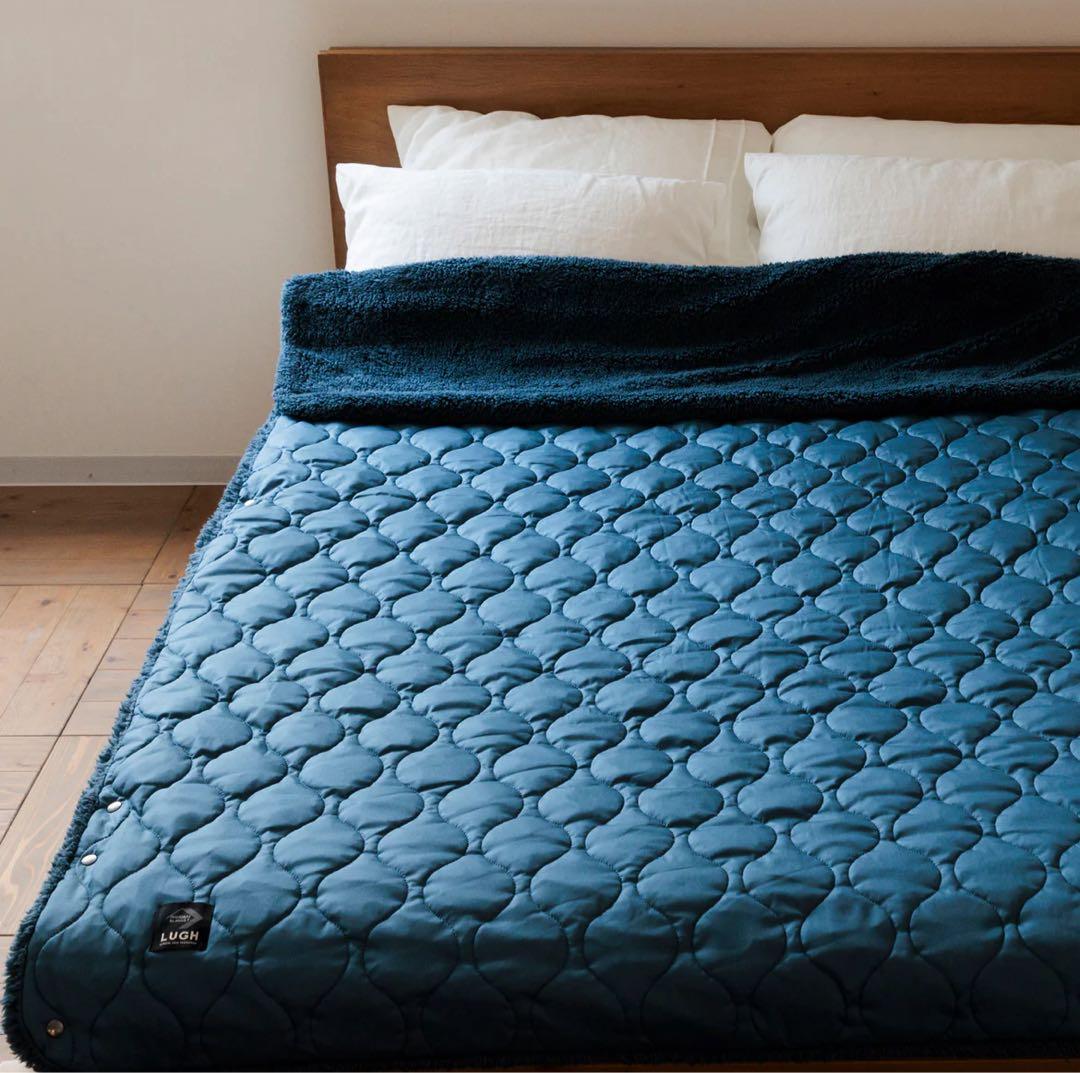 LUGH 魔法瓶ブランケットLサイズ (6層/ グラフェン) インディゴ