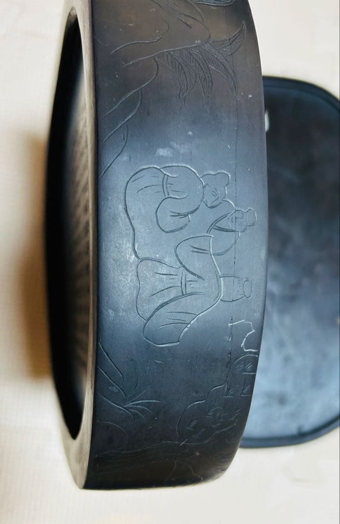 [極上品] 宋時代　文房四宝 中国美術・書道具/名石・端渓硯/老坑；石友铭 在铭