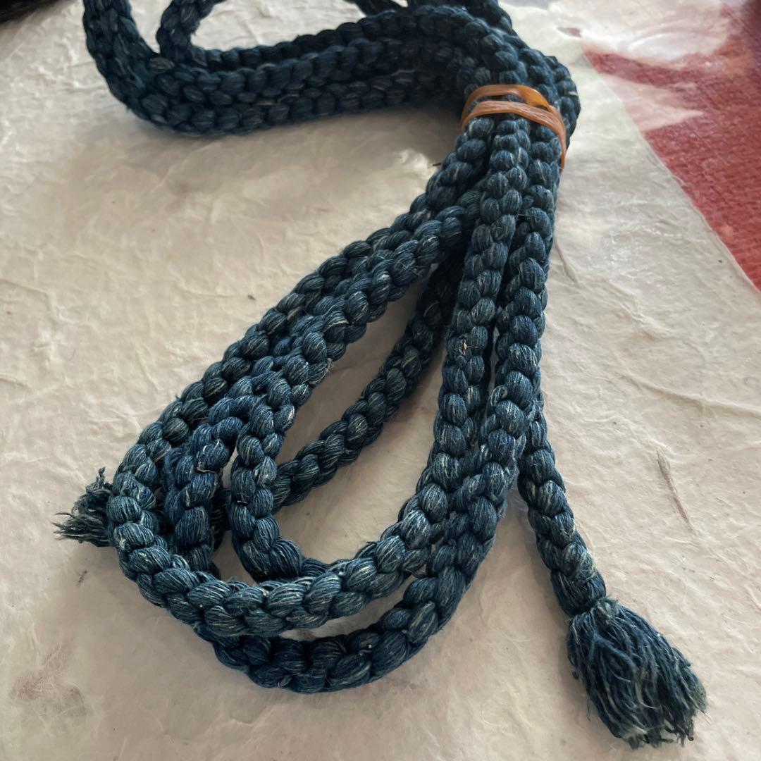 藍染め紐、貴重